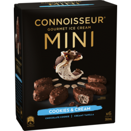 Photo of Connoisseur Cookies & Cream Mini Ice Cream Stick 6pk