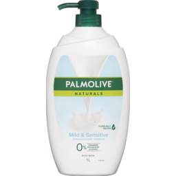 Photo of Palmolive Naturals Body Wash Mild & Sensitive Soap Free Shower Gel, Clinically Tested, Non Irritating, Hypoallergenic 1l