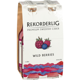 Photo of Rekorderlig Wild Berry 4% Bottle 4*330ml