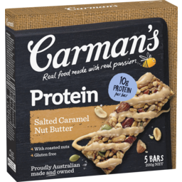 Photo of Carman's Salted Caramel Nut Butter Protein Bars 5pk