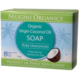Photo of Niugini Organics Organic Virgin Coconut Oil Soap Pure Unscented