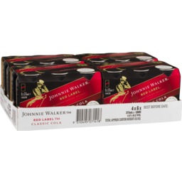 Photo of Johnnie Walker Red & Cola Cans