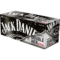 Photo of Jack Daniels Double Jack & Cola 10x375ml Cans