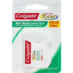 Photo of Colgate Total Dental Ribbon Mint Waxed 100 Mtr 100m