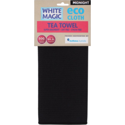 Photo of WHITE MAGIC Eco Cloth Tea Towel Midnight