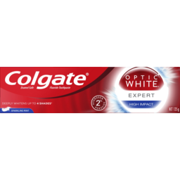 Photo of Colgate Optic White Expert High Impact Sparkling Mint Toothpaste 125g