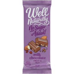 Photo of Well Naturally No Sugar Added Milk Chocolate Fruit & Nut