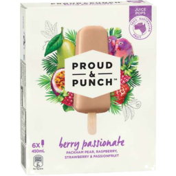 Photo of Proud & Punch Berry Passionate Juice Pops 6x450ml