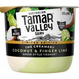 Photo of Tamar Valley The Creamery Coconut & Finger Lime All Natural Greek Style Yoghurt 170g