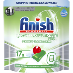 Photo of Finish Quantum Ultimate Pro 0% Dishwashing Tablets 17 Pack 