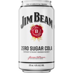 Photo of Jim Beam White & Zero Sugar Cola Can