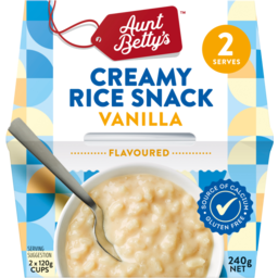 Photo of Aunt Betty's Creamy Vanilla Rice 2pk 240g