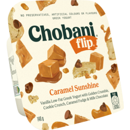 Photo of Chobani Flip Greek Yogurt Caramel Sunshine 140g