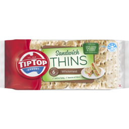 Photo of Tip Top Sandwich Thins Wholemeal 6 Pack