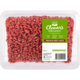 Photo of Cleavers Organic Beef Mince Premium 500gm
