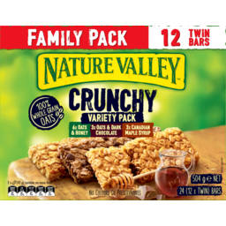 Photo of Nature Valley Crunchy Muesli Bars Variety Pack 504g