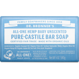 Photo of Dr. Bronner's All-One Hemp Baby Unscented Pure-Castile Bar Soap