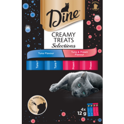 Photo of Dine Cat Food Creamy Treats Tuna Selection 4 Pack