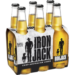 Photo of Iron Jack Crisp Australian Lager 6x330ml Bottles