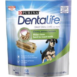 Photo of Purina Dentalife Daily Oral Care Mini Dog Treats 58pk 485g