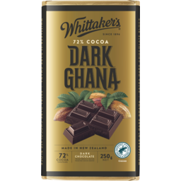 Photo of Whittaker's Chocolate Block Bittersweet 72% Cocoa Dark Ghana