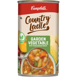 Photo of Campbells Soup Country Ladle Garden Vegetable Barley 500g