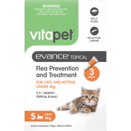 Photo of Vitapet Evance Cat Flea Treatment, For Cats Under