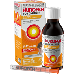 Photo of Nurofen For Children 5-12yrs Pain And Fever Relief Concentrated Liquid 200mg/5ml Ibuprofen Orange