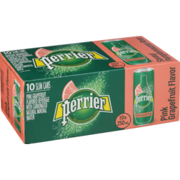 Photo of Perrier Sparkling Mineral Water Pink Grapefruit 10 Pack X