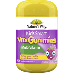 Photo of Natures Way Kids Smart Vita Gummies Multi Vitamin Berry Flavour Pastilles 120 Pack