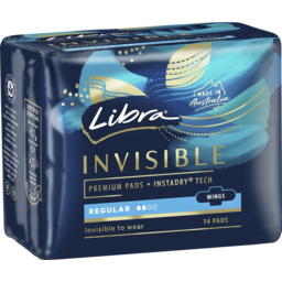 Photo of Libra Invisible Pads Regular With Wings 14 Pack