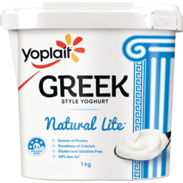 Photo of Yoplait Yoghurt Greek Lite Natural 1kg
