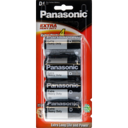 Photo of Panasonic Batteries Extra Heavy Duty D 4 Pack