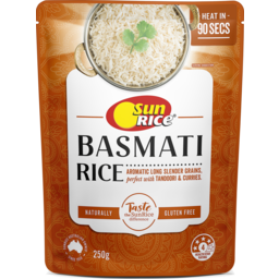 Photo of Sunrice Basmati Rice Pouch 6x250g 6.0x250g
