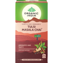 Photo of Organic India Tulsi Masala Chai Infusion Bags 25 Pack