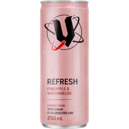Photo of V Refresh Energy Drink Pineapple Watermelon 250ml Can 