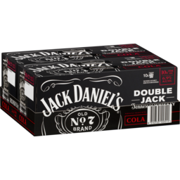 Photo of Jack Daniels Double Jack & Cola 375ml 2x10 Pack