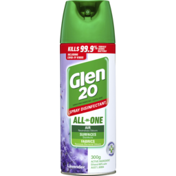 Photo of Glen 20 All-In-One Disinfectant Spray Lavender Eliminate Odour Disinfect 300g