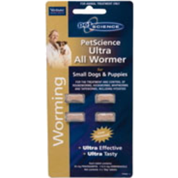 Photo of Pet Science Ultra Worm Treatment Small Dog 4 Pack