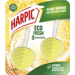 Photo of Harpic Eco Fresh Citrus Toilet Block Twin Pack 2 Units