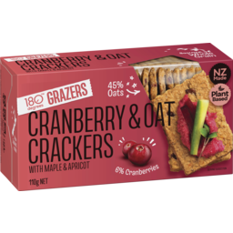Photo of 180 Degree Grazer Crackers Cranberry Oat