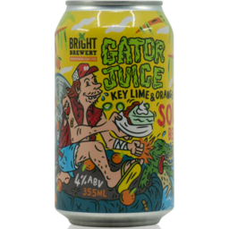 Photo of Bright Brewery Gator Juice Key Lime & Orange Sour Beer Can