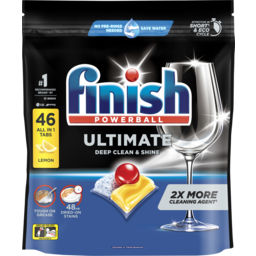 Photo of Finish Ultimate Pro Lemon Sparkle Dishwasher Tablets 46 Pack