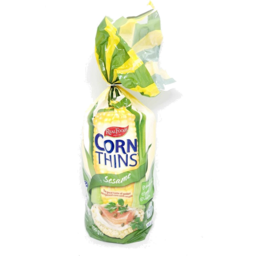 Photo of REAL FOODS CORN THINS SESAME