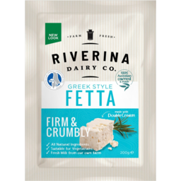 Photo of Riverina Dairy Co. Firm & Crumbly Greek Style Fetta 200g