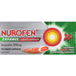 Photo of Nurofen Zavance Ibuprofen Liquid Capsules 20 Pack