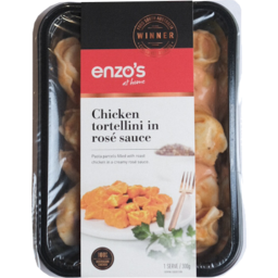 Photo of Enzos Tortellini Chicken In Rose Sauce