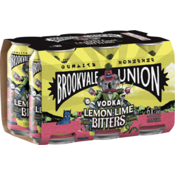 Photo of Brookvale Union Vodka Lemon Lime & Bitters Cans
