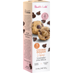 Photo of Health Lab Custard Filled Balls - Cookie Dough 40g *3 Multipack 
