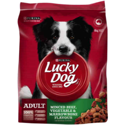 Photo of Lucky Dog Adult Minced Beef Vegetable and Marrowbone Flavour 8kg